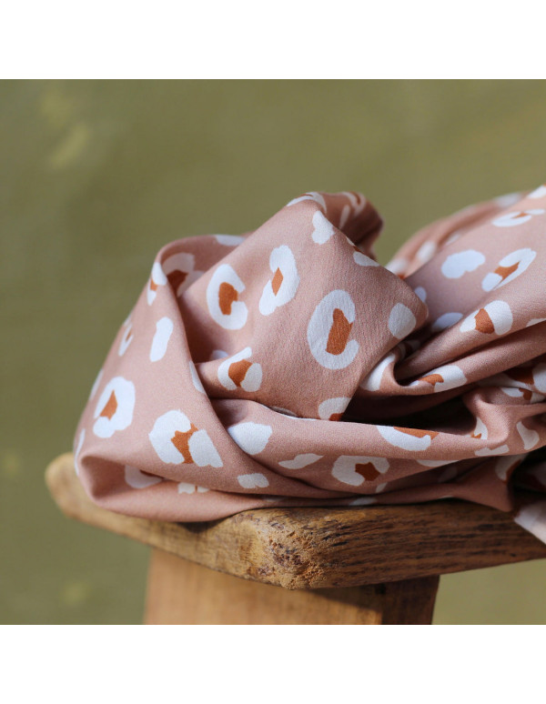 Cranberry, Satin de coton Leo tomette, La Maison Naive