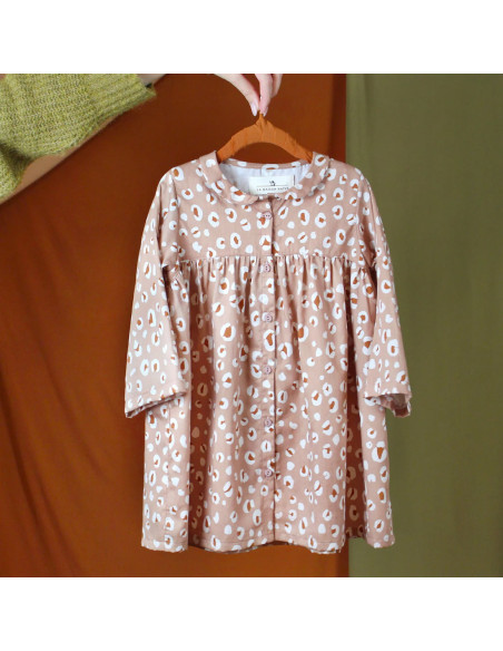 Cranberry, Satin de coton Leo tomette, La Maison Naive