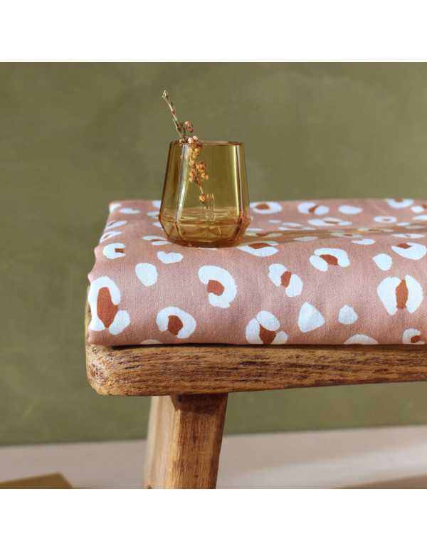 Cranberry, Satin de coton Leo tomette, La Maison Naive