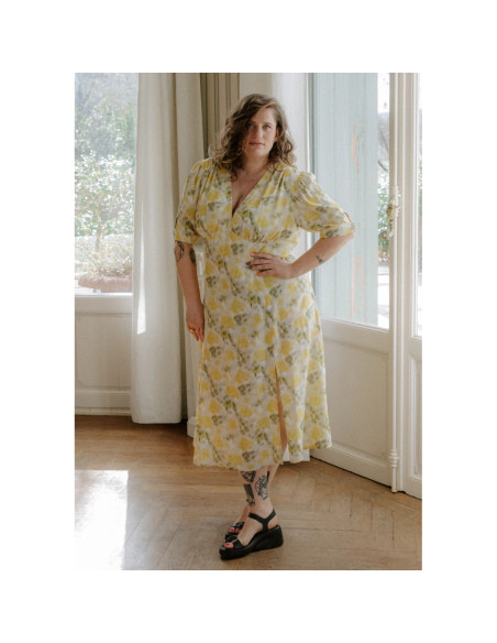 Cranberry, Patron pochette Femme Robe et blouse Rosalie du 34 au 52, Maison Fauve