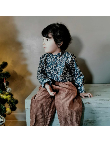 Cranberry, Tissu Batiste de coton biologique Princesse Atelier Rubael