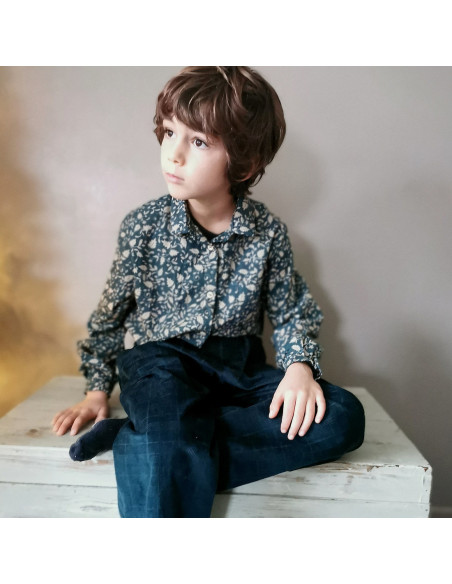 Cranberry, Tissu Batiste de coton biologique Princesse Atelier Rubael