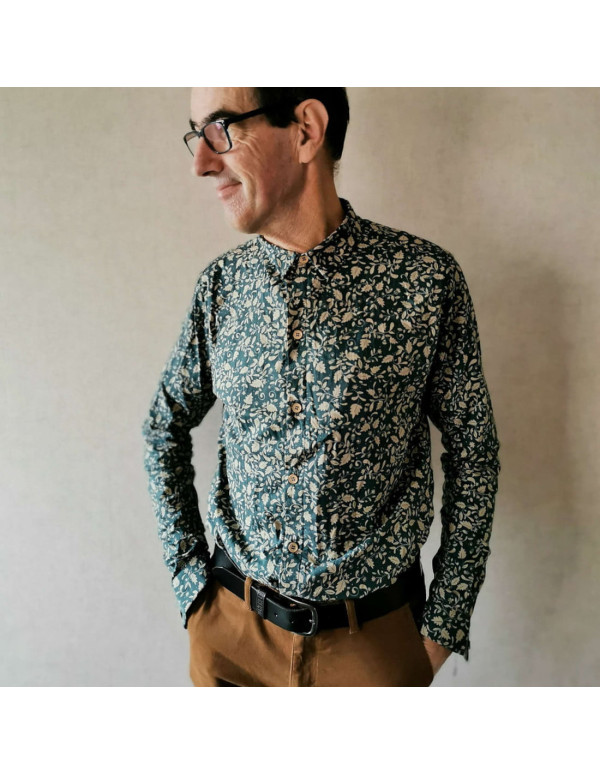 Batiste de coton biologique, Princesse, vert...