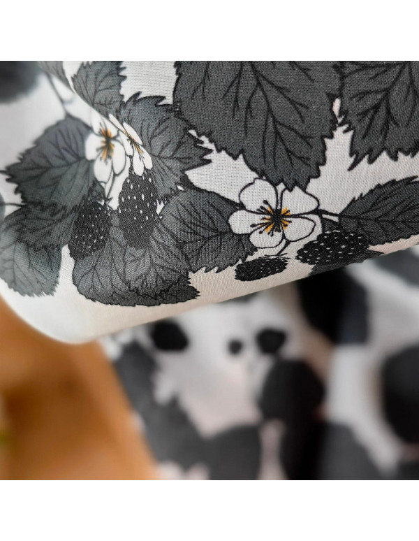 Cranberry, Tissu Batiste de coton biologique Mures Atelier Rubael