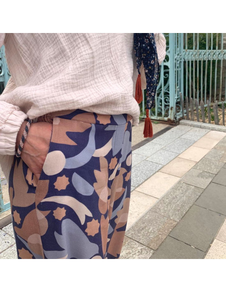 Patron pochette Femme, Deux pantalons : Roméo et Juliette (du 32 au 52)