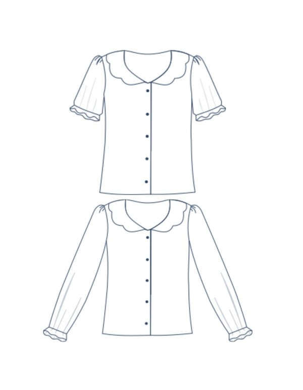 Cranberry, Patron Fille, Robe et Blouse Petite Comète (du 2 au 12 ans), Lise Tailor
