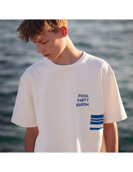 Cranberry, Bord cote de coton blanc casse See you At Six