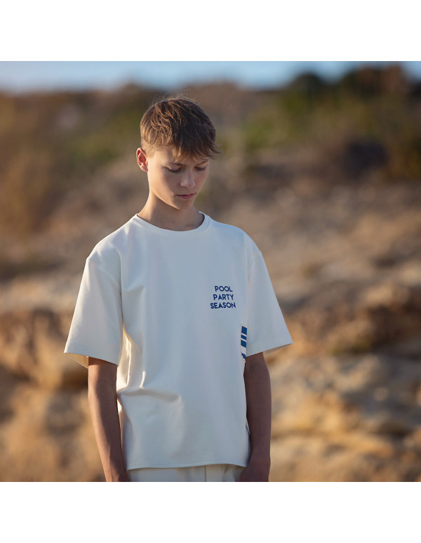 Cranberry, Bord cote de coton blanc casse See you At Six