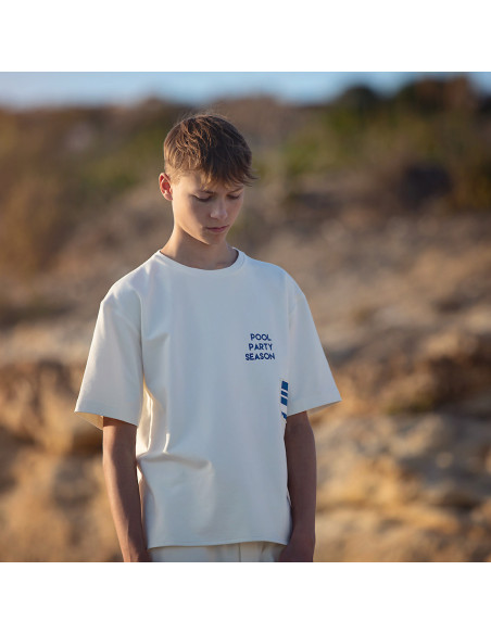 Cranberry, Bord cote de coton blanc casse See you At Six