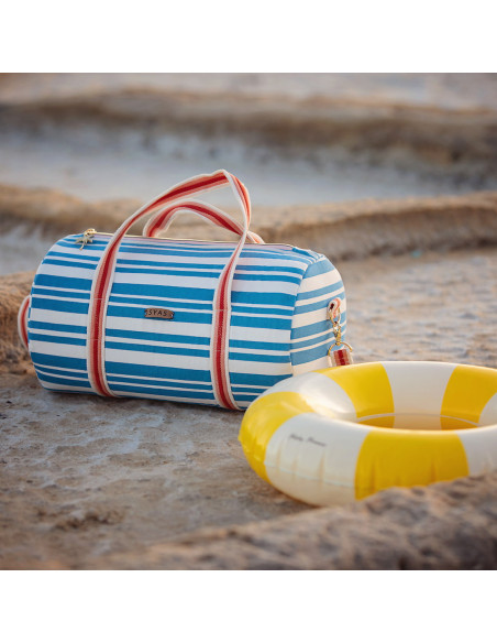 Cranberry, Gabardine de coton Summer Horizontals See you at six