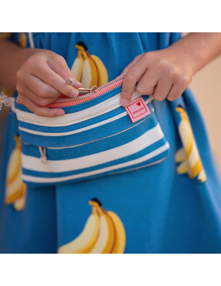 Cranberry, Gabardine de coton Summer Horizontals See you at six