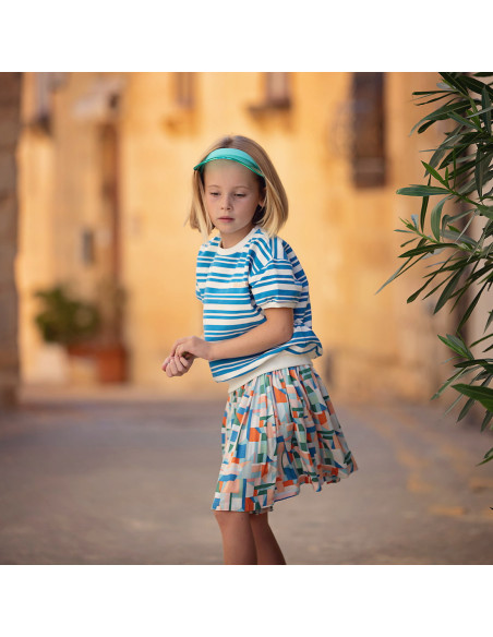 Cranberry, Satin de viscose Cubistics See you at six