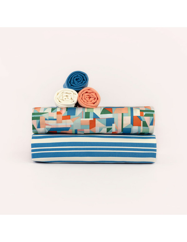 Cranberry, Satin de viscose Cubistics See you at six