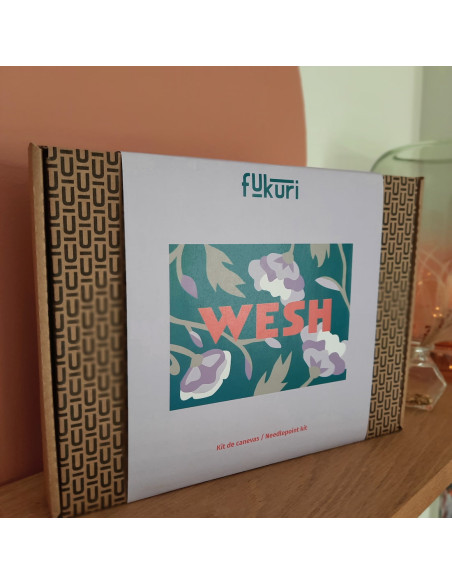 Cranberry, Kit canevas moderne Wesh Fukuri