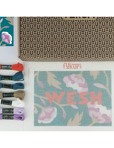 Cranberry, Kit canevas moderne Wesh Fukuri