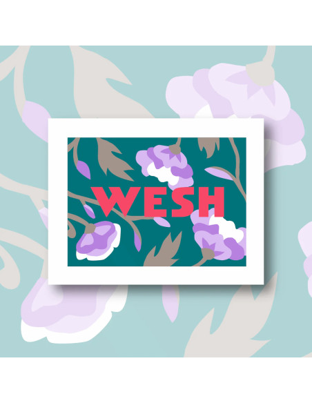 Cranberry, Kit canevas moderne Wesh Fukuri