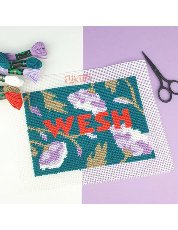 Cranberry, Kit canevas moderne Wesh Fukuri