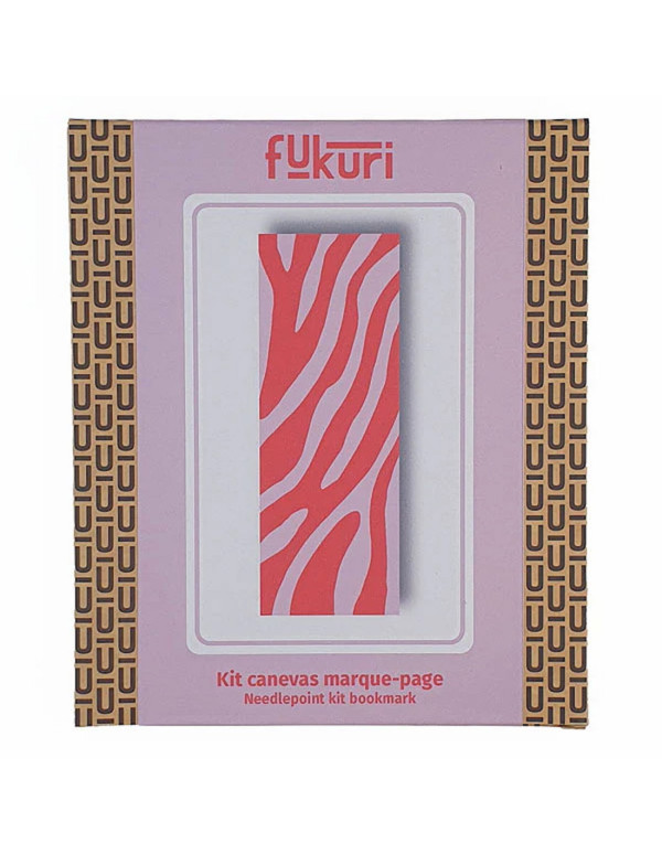 Cranberry, Kit canevas moderne Marque-page Zebre Fukuri