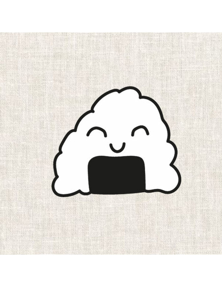 Cranberry, planche a broder Nippon, broderie sakura sushi crevette onigiri et grue origami Fukuri