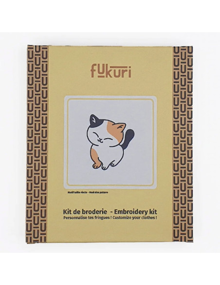 Cranberry, Kit broderie avec tambour Chat Fukuri