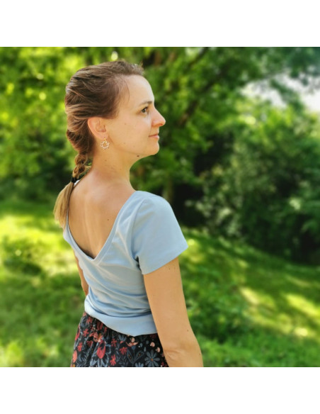 Patron pochette Femme, T-shirt Camélia (du 32 au 52)