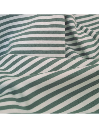 Cranberry mariniere jersey de coton a rayures vert celadon et blanc 2