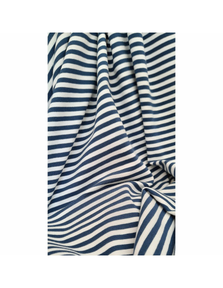 Cranberry mariniere jersey de coton a rayures bleu marine et blanc