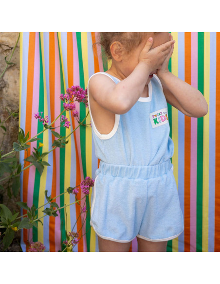 Cranberry, Patron pochette tshirt marcel, short et robe Scoubidou bebe du 6 au 24 mois et enfant du 3 au 12 ans, Marmai