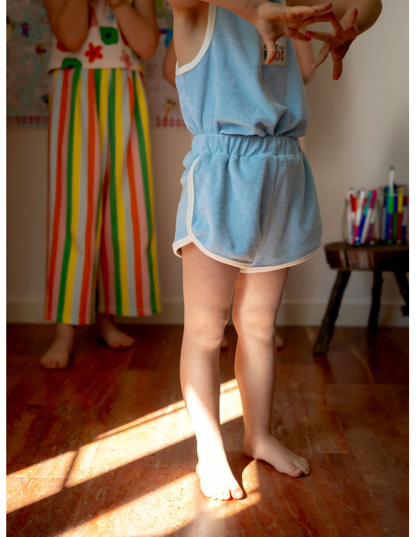 Cranberry, Patron pochette tshirt marcel, short et robe Scoubidou bebe du 6 au 24 mois et enfant du 3 au 12 ans, Marmai