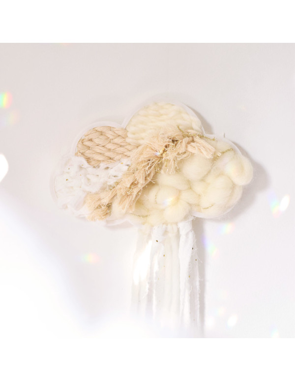 Cranberry, kit tissage tissez-moi mon nuage poetique blanc, Atelier poetis