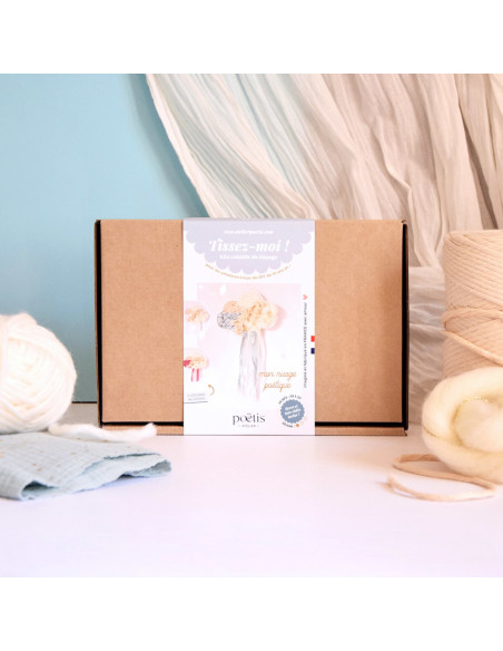 Cranberry, kit tissage tissez-moi mon nuage poetique blanc, Atelier poetis