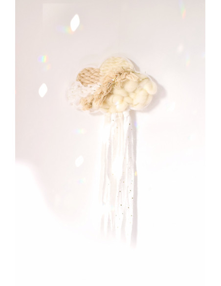 Cranberry, kit tissage tissez-moi mon nuage poetique blanc, Atelier poetis