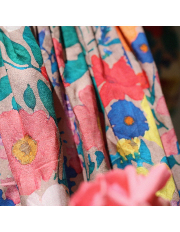 Cranberry, tissu batiste de coton biologique lily jardins anglais madame iris