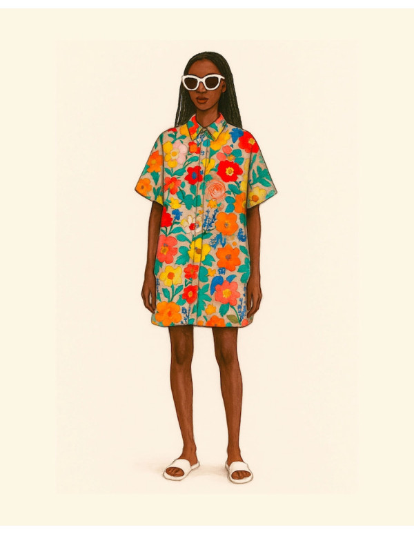 Cranberry, tissu batiste de coton biologique lily jardins anglais madame iris