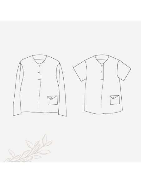 Cranberry, Patron Garçon, Tunique Borée (du 2 au 14 ans), Rose des Vents