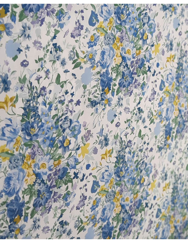 Cranberry, batiste de coton Tana Lawn Bridgerton bouquet parade, Liberty of London