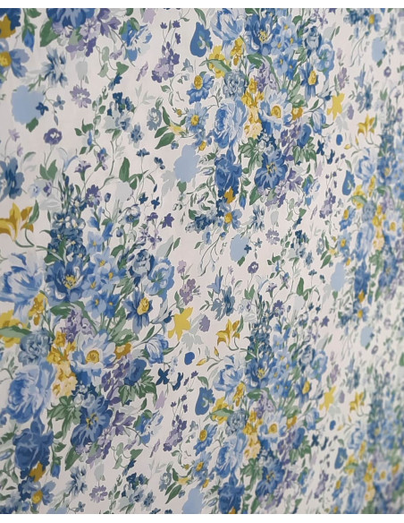 Cranberry, batiste de coton Tana Lawn Bridgerton bouquet parade, Liberty of London