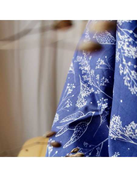 Cranberry, tissu batiste de coton biologique envol atelier rubael