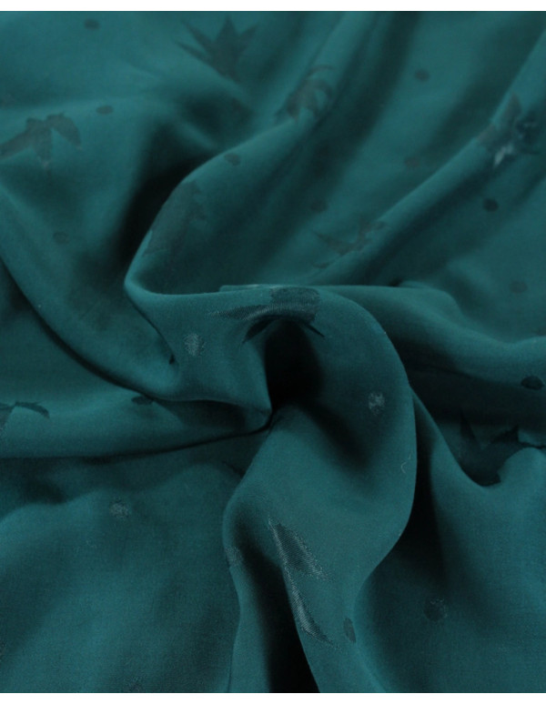 Cranberry, jacquard de viscose streli vert dark lagune eglantine et zoe