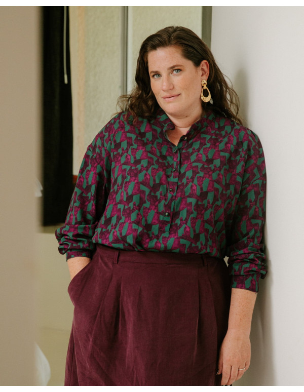 Cranberry, patron femme chemise liquette vittoria du 34 au 52 Maison fauve