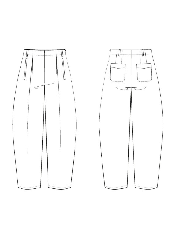 Cranberry, patron femme pantalon andrea du 34 au 52 Maison Fauve