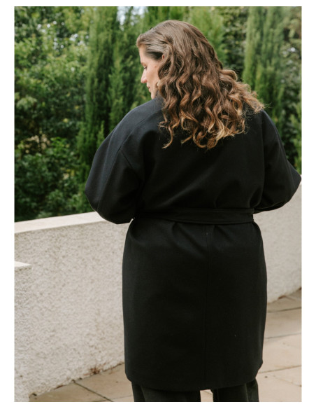 Cranberry, patron femme manteau marcello du 34 au 52 Maison Fauve