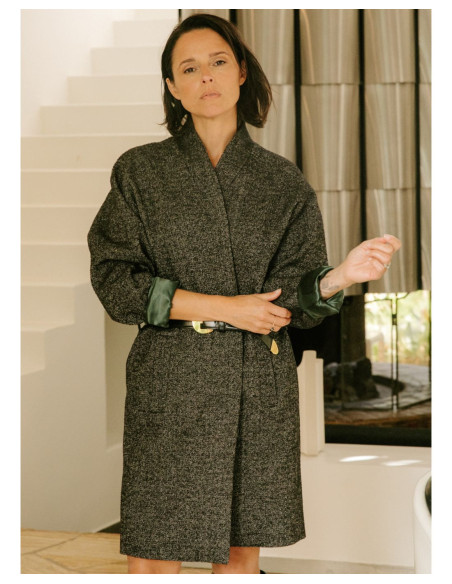 Cranberry, patron femme manteau marcello du 34 au 52 Maison Fauve
