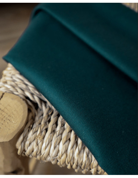 cranberry gabardine legere et stretch de coton vert sapin lise tailor