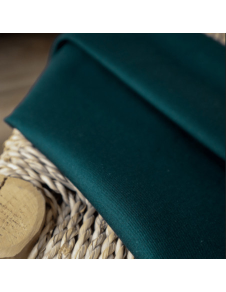 cranberry gabardine legere et stretch de coton vert sapin lise tailor