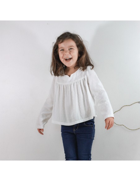 Cranberry, Patron Fille, Blouse Lombarde (du 2 au 14 ans), Rose des Vents