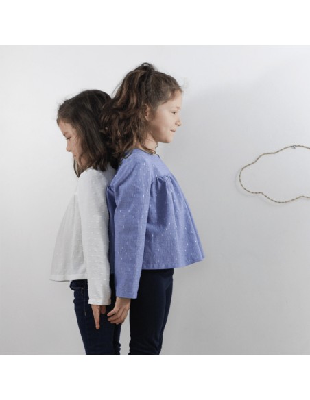 Cranberry, Patron Fille, Blouse Lombarde (du 2 au 14 ans), Rose des Vents