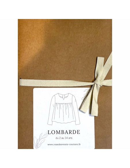 Cranberry, Patron Fille, Blouse Lombarde (du 2 au 14 ans), Rose des Vents