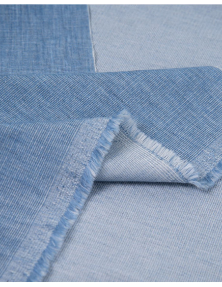 Cranberry velours milleraies de coton velours tissé light blue bleu leger atelier brunette