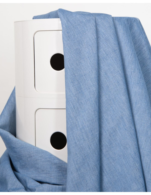 Cranberry velours milleraies de coton velours tissé light blue bleu leger atelier brunette